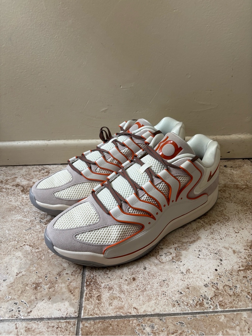 Nike KD 18 Rise Texas Longhorns Soft Pearl Campfire Orange HV1992-003 sz 16